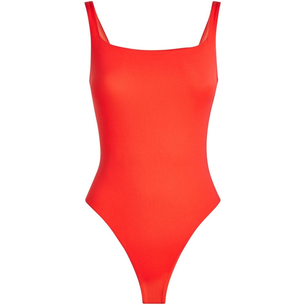 Skims Cherry Fits Everybody Square Neck Bodysuit Size Small NWT